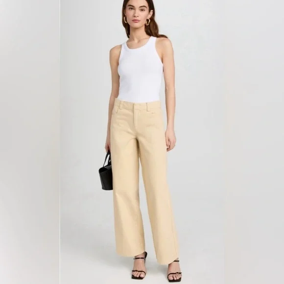 Vince Washed Twill Haystack Wide-Leg Pants Size 8 NWOT - Picture 6 of 14